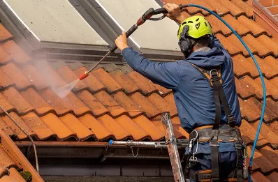 Démoussage et hydrofuge de toiture à Plounérin